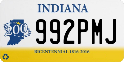 IN license plate 992PMJ