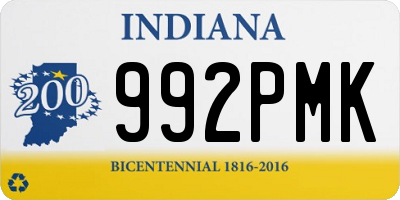 IN license plate 992PMK