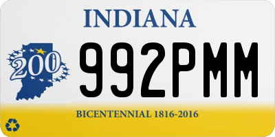 IN license plate 992PMM