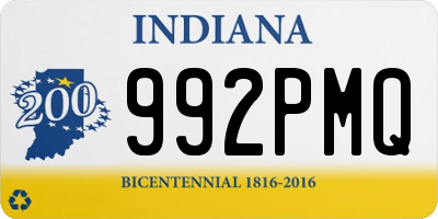 IN license plate 992PMQ