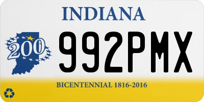 IN license plate 992PMX