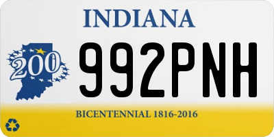 IN license plate 992PNH