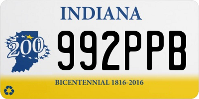 IN license plate 992PPB
