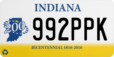 IN license plate 992PPK