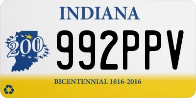 IN license plate 992PPV