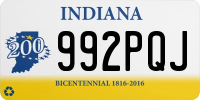 IN license plate 992PQJ