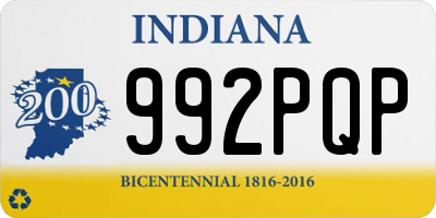 IN license plate 992PQP