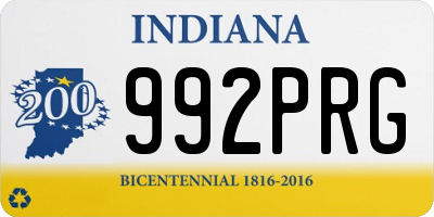 IN license plate 992PRG