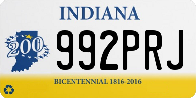 IN license plate 992PRJ