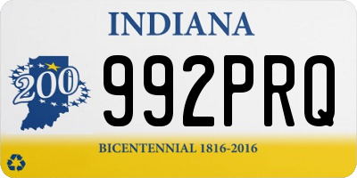 IN license plate 992PRQ