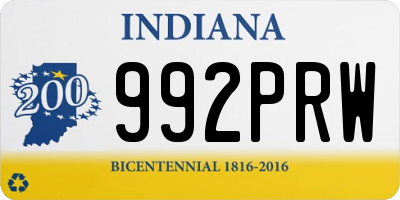 IN license plate 992PRW