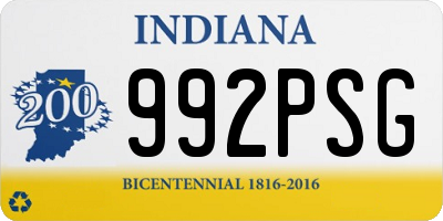 IN license plate 992PSG