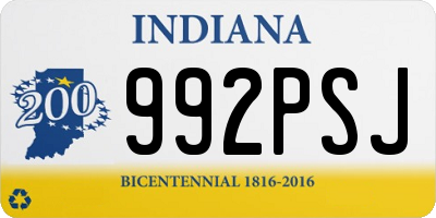 IN license plate 992PSJ