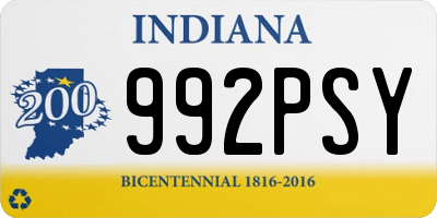 IN license plate 992PSY