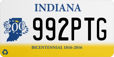 IN license plate 992PTG