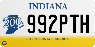 IN license plate 992PTH