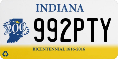 IN license plate 992PTY