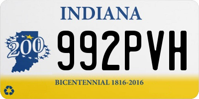 IN license plate 992PVH