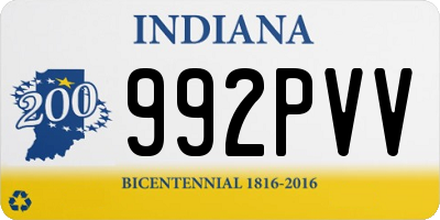 IN license plate 992PVV