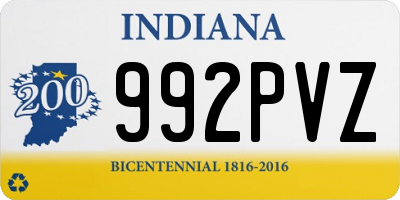 IN license plate 992PVZ