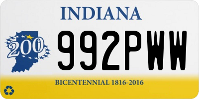 IN license plate 992PWW