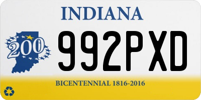 IN license plate 992PXD