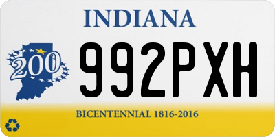 IN license plate 992PXH