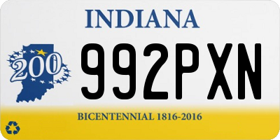 IN license plate 992PXN