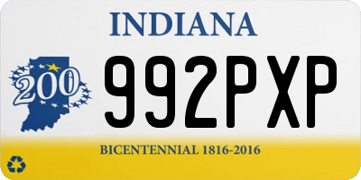 IN license plate 992PXP