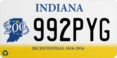 IN license plate 992PYG