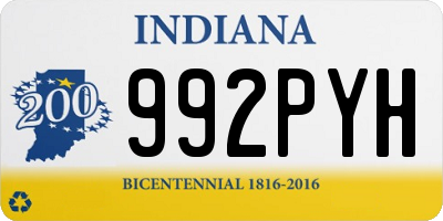 IN license plate 992PYH