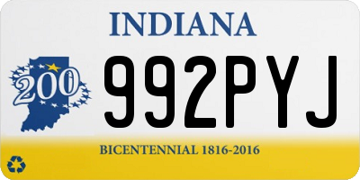 IN license plate 992PYJ