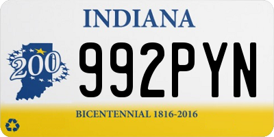 IN license plate 992PYN