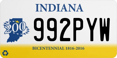 IN license plate 992PYW