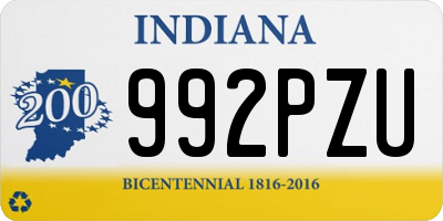 IN license plate 992PZU