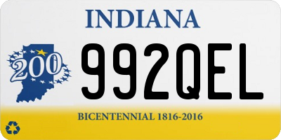 IN license plate 992QEL