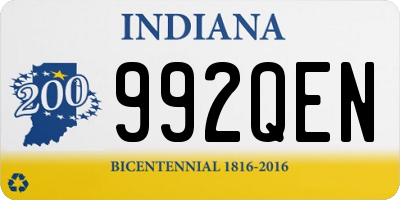 IN license plate 992QEN