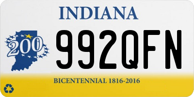 IN license plate 992QFN