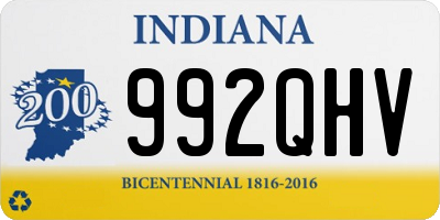 IN license plate 992QHV