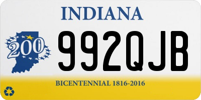 IN license plate 992QJB