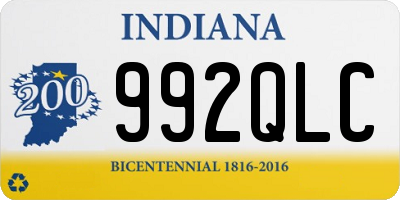 IN license plate 992QLC