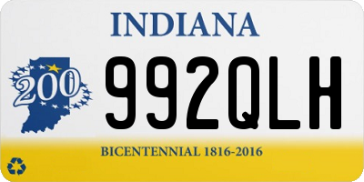 IN license plate 992QLH