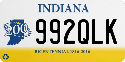 IN license plate 992QLK