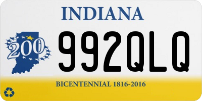 IN license plate 992QLQ