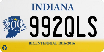 IN license plate 992QLS