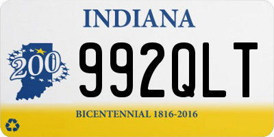 IN license plate 992QLT