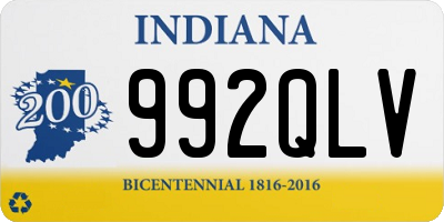 IN license plate 992QLV