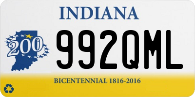 IN license plate 992QML