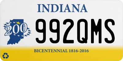 IN license plate 992QMS