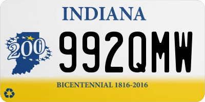 IN license plate 992QMW